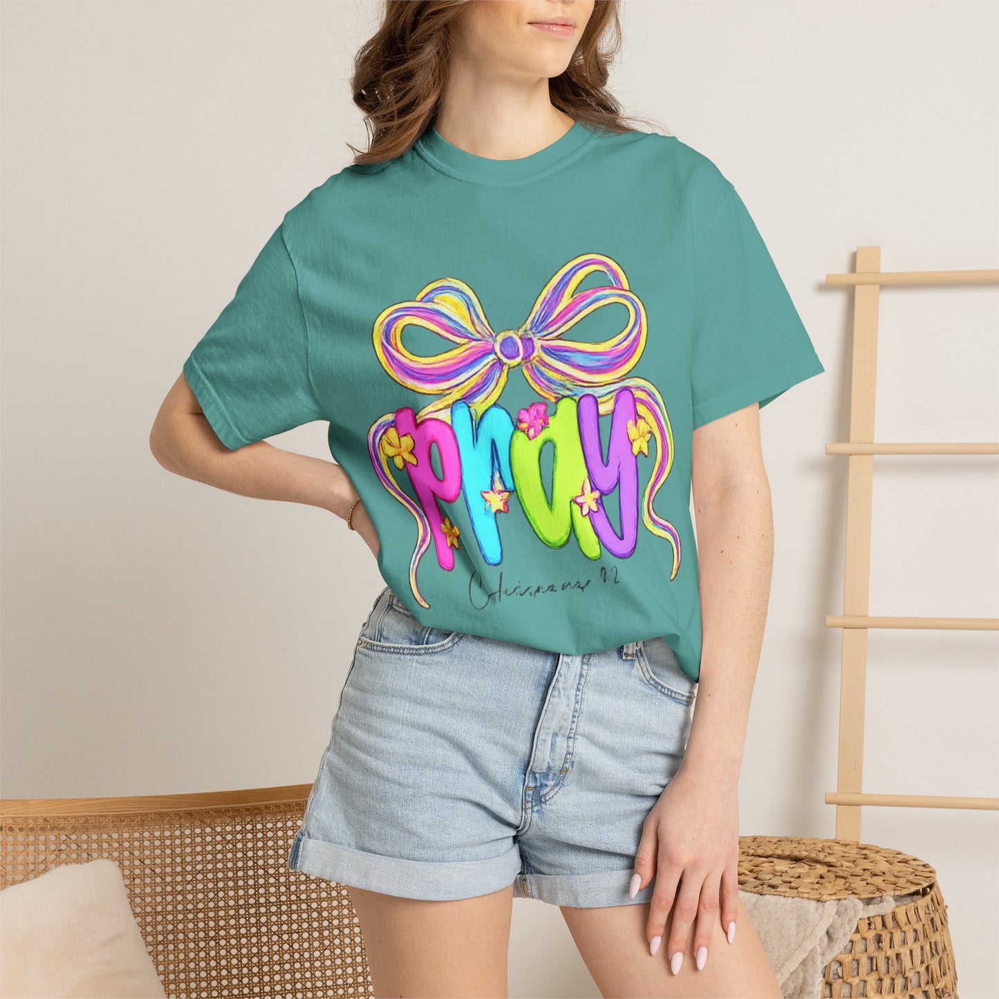 Pray Scripture Quote Christian T-shirt | Faith Graphic Tee