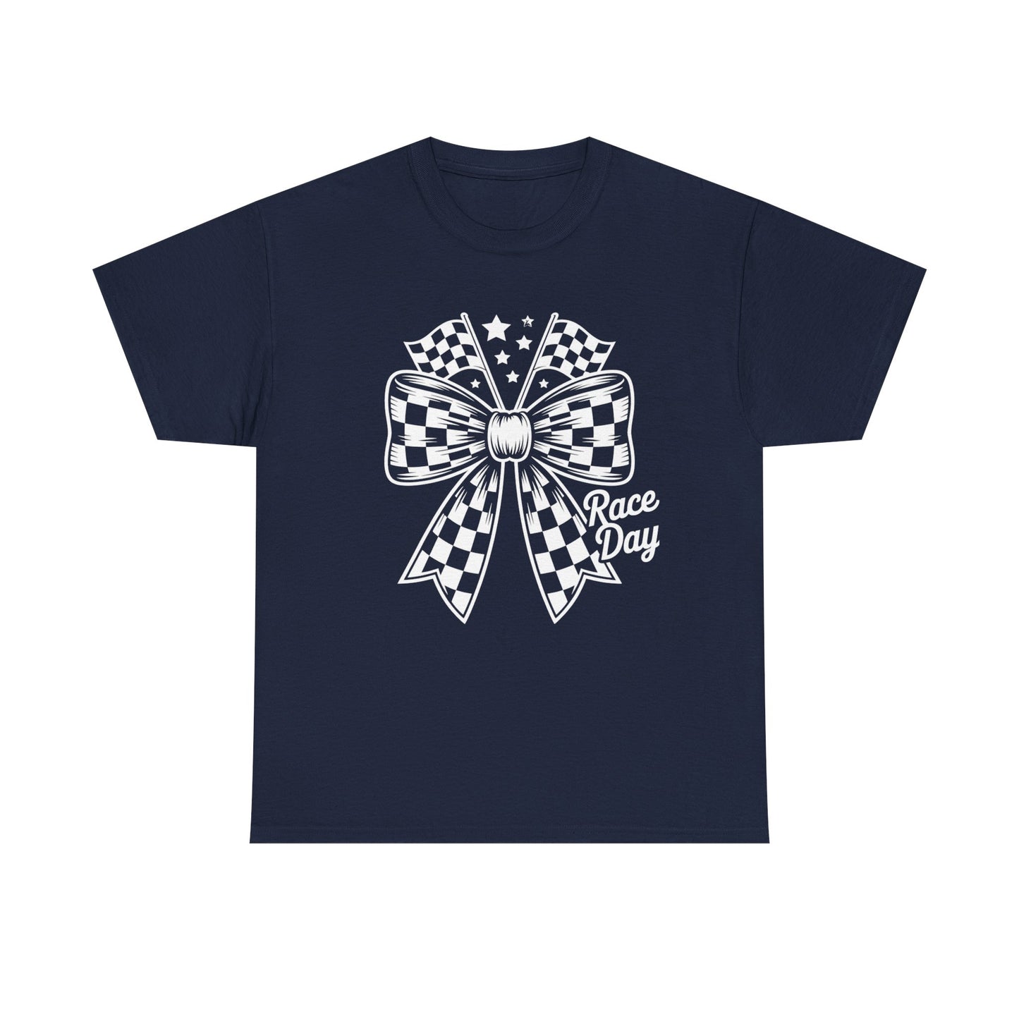 Race Day Bow T-Shirt | Racing Bow Graphic Tee