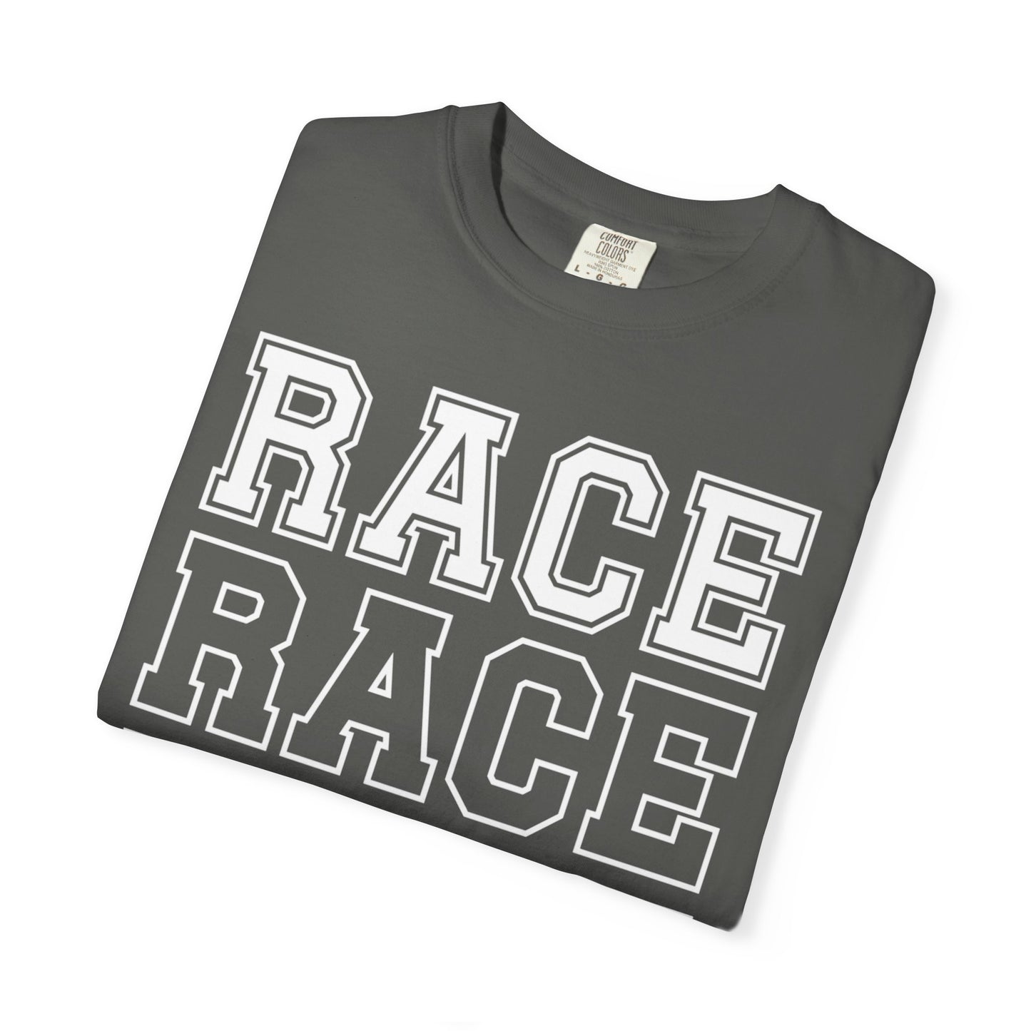 Race Day T-shirt | Racing Graphic, Checkered Lettering