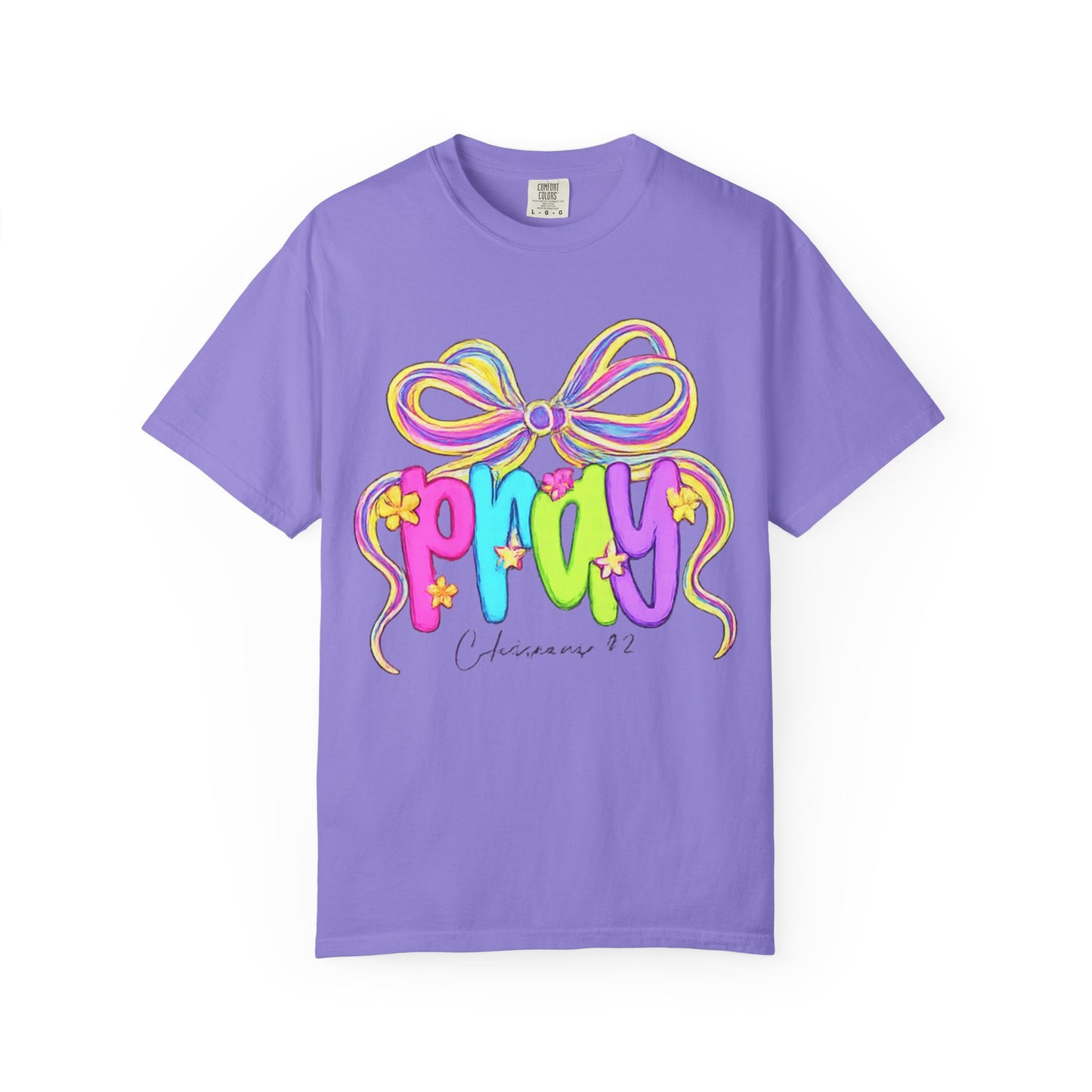 Pray Scripture Quote Christian T-shirt | Faith Graphic Tee