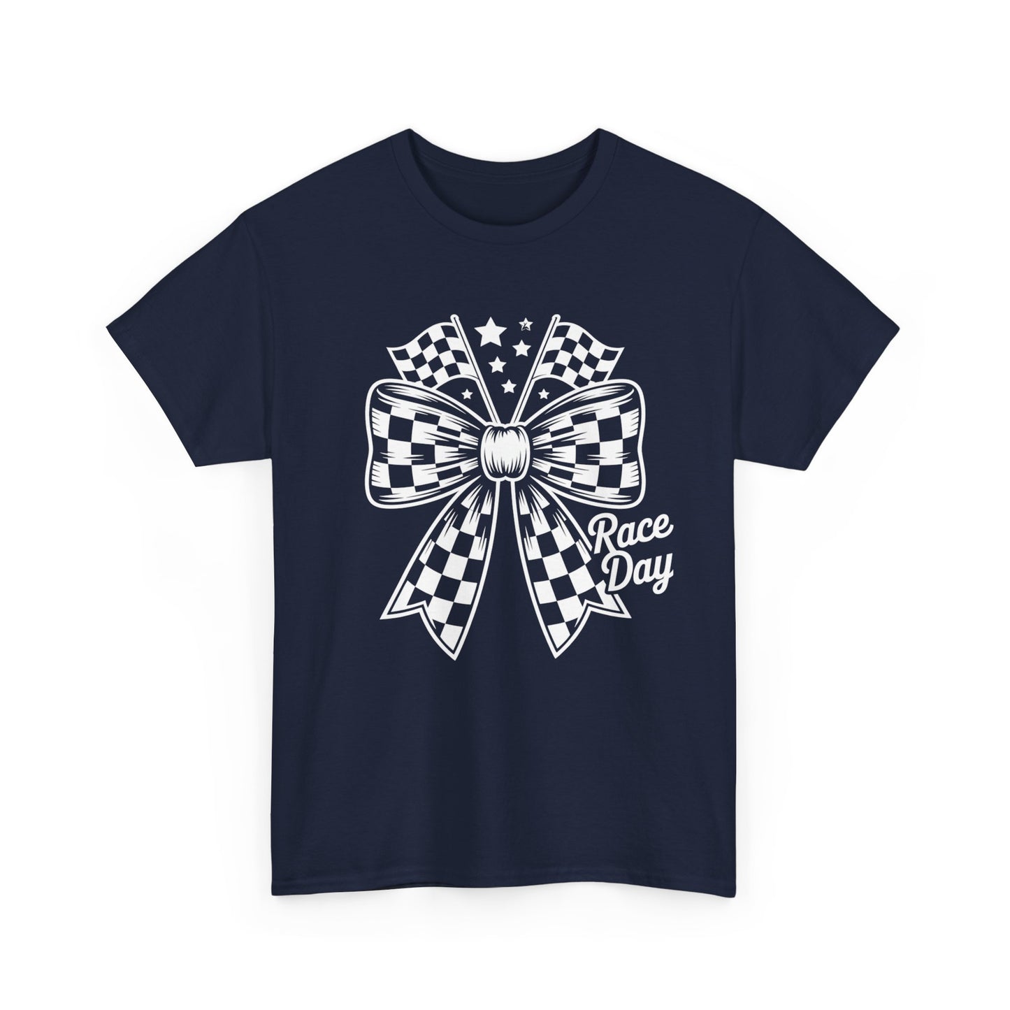 Race Day Bow T-Shirt | Racing Bow Graphic Tee