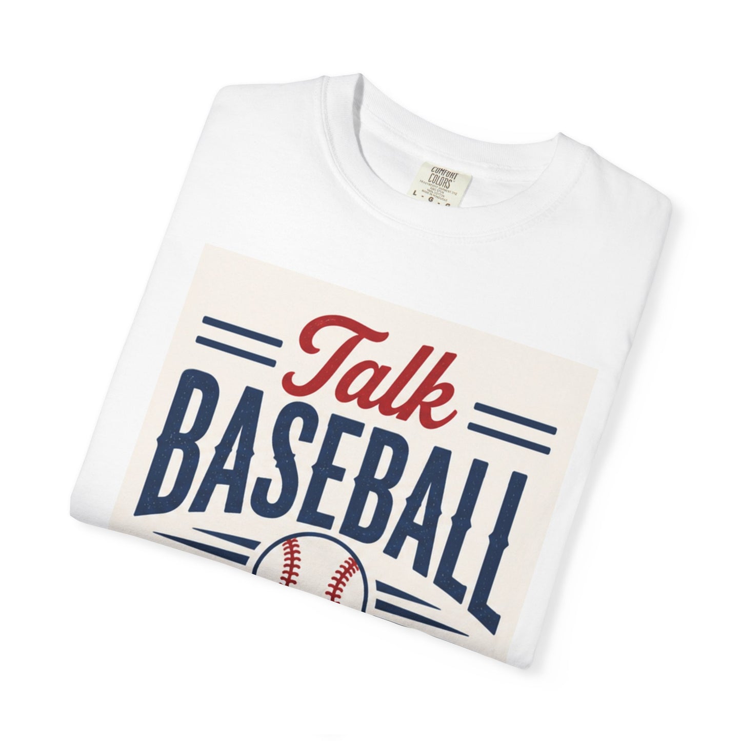 Talk Baseball To Me T-Shirt | Vintage Baseball Script Tee