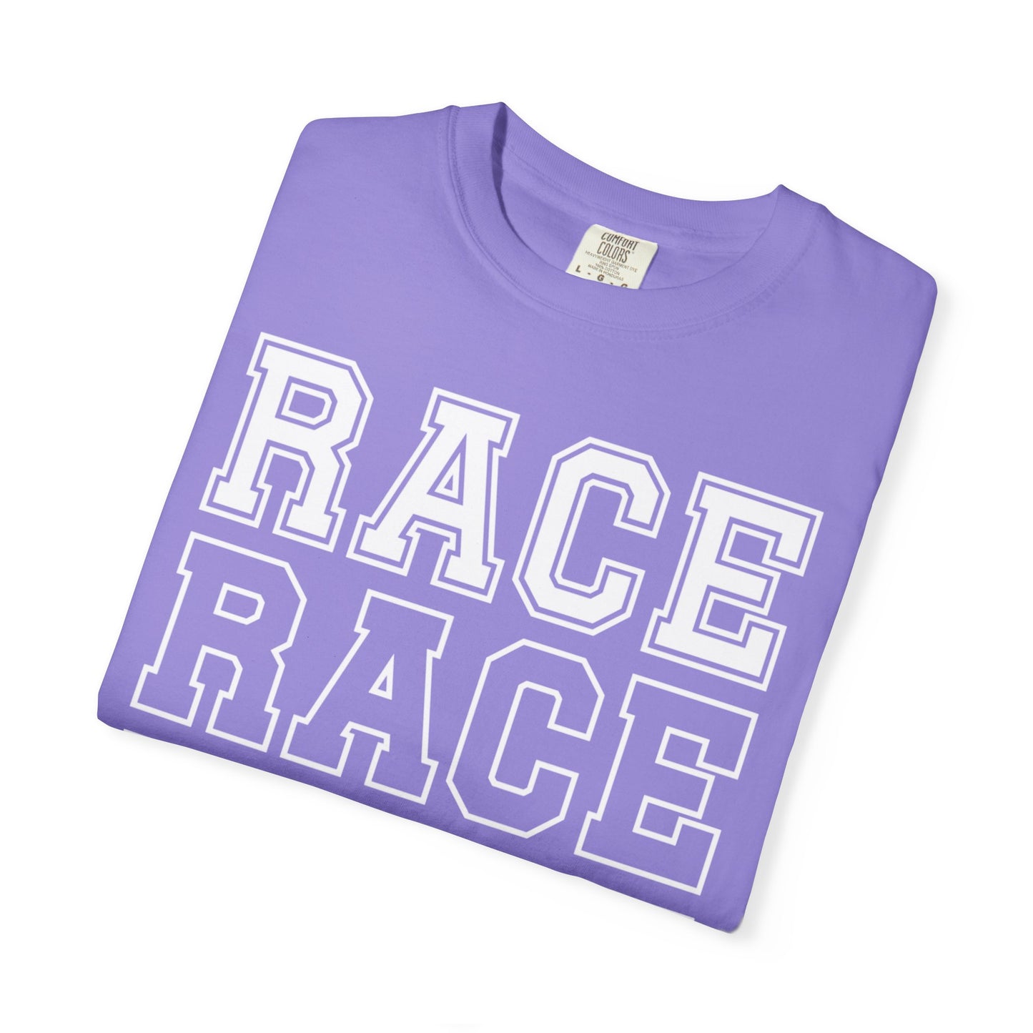 Race Day T-shirt | Racing Graphic, Checkered Lettering