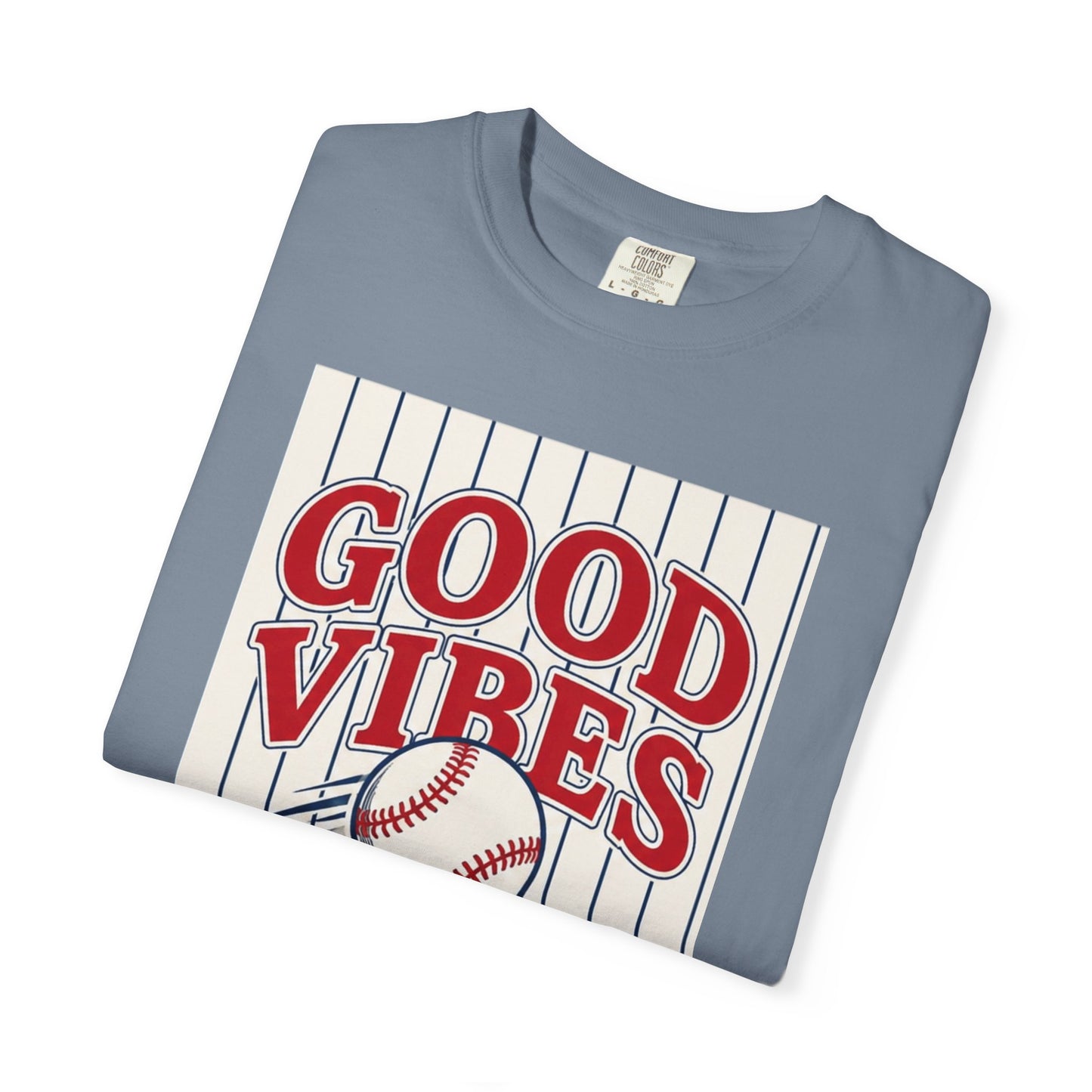 Good Vibes and Baseball All Day T-shirt | Baseball Graphic Tee
