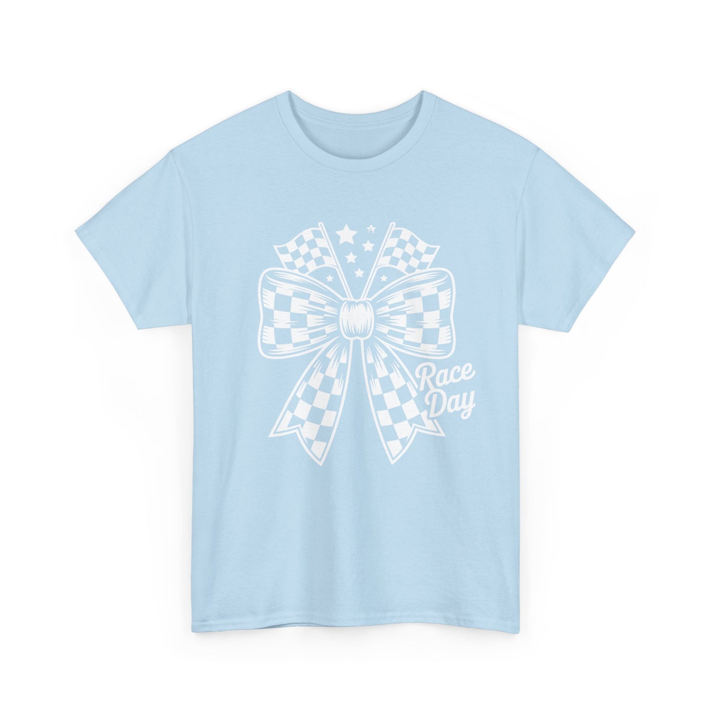 Race Day Bow T-Shirt | Racing Bow Graphic Tee