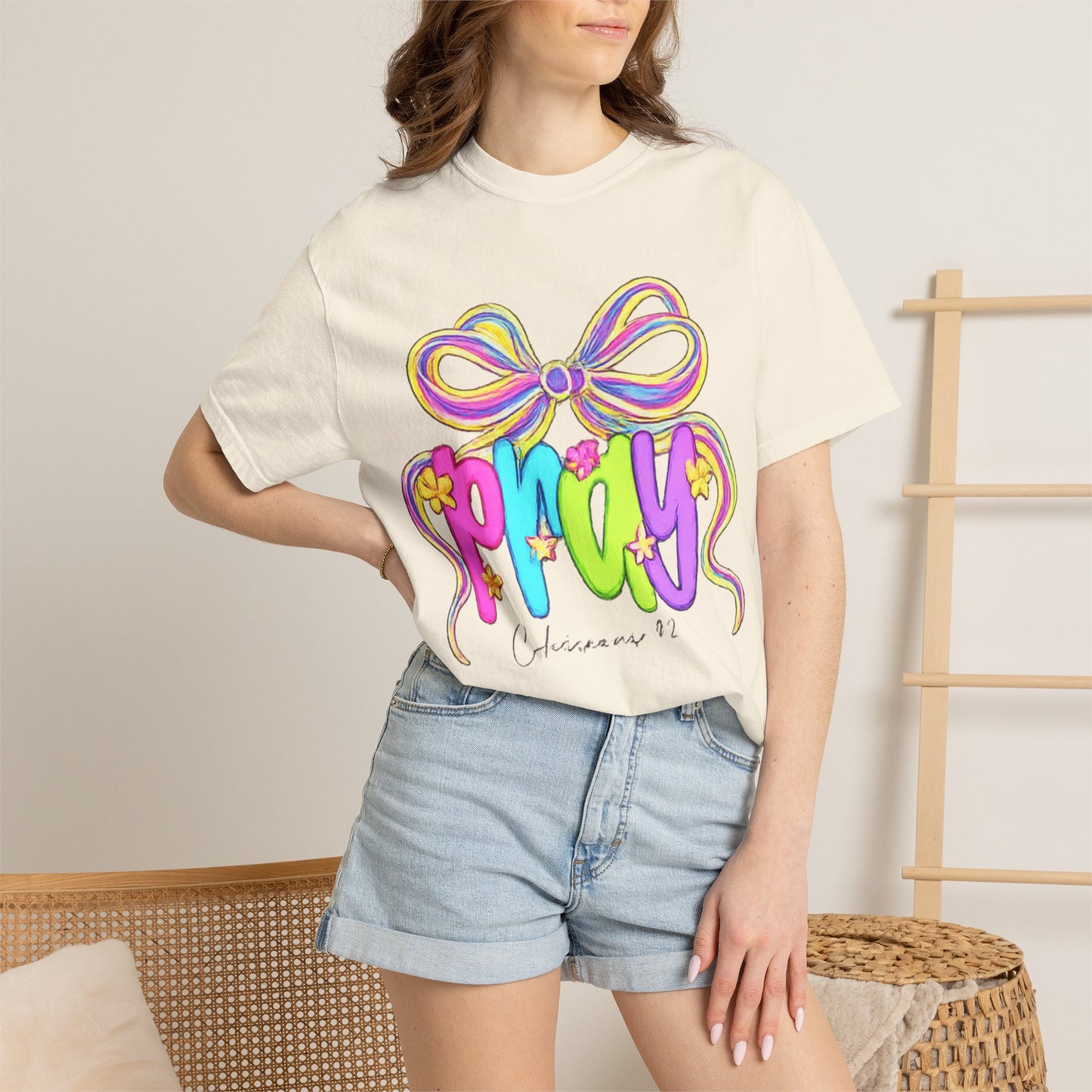 Pray Scripture Quote Christian T-shirt | Faith Graphic Tee