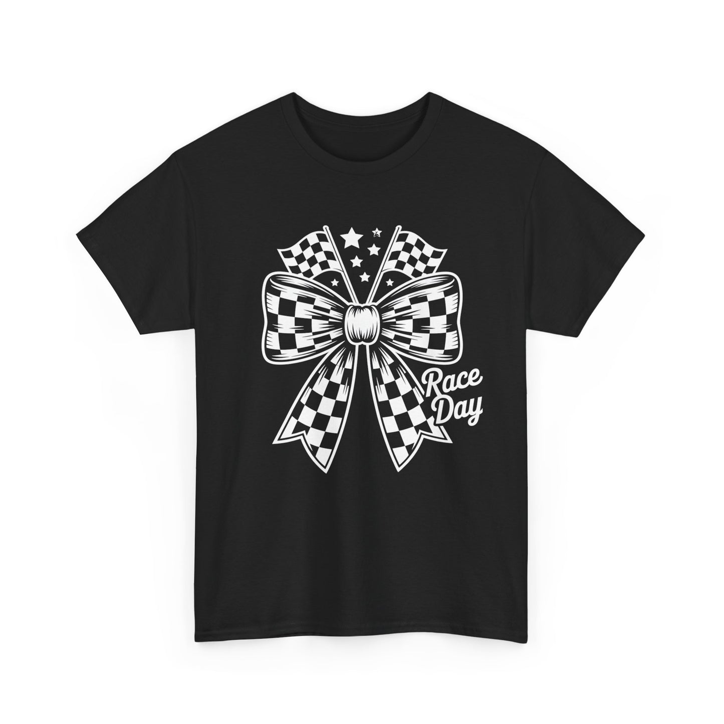 Race Day Bow T-Shirt | Racing Bow Graphic Tee