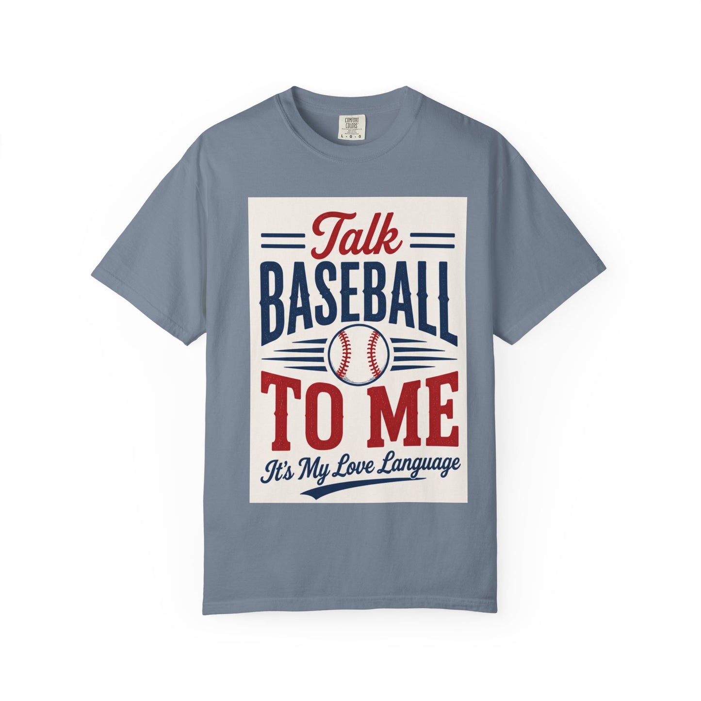 Talk Baseball To Me T-Shirt | Vintage Baseball Script Tee