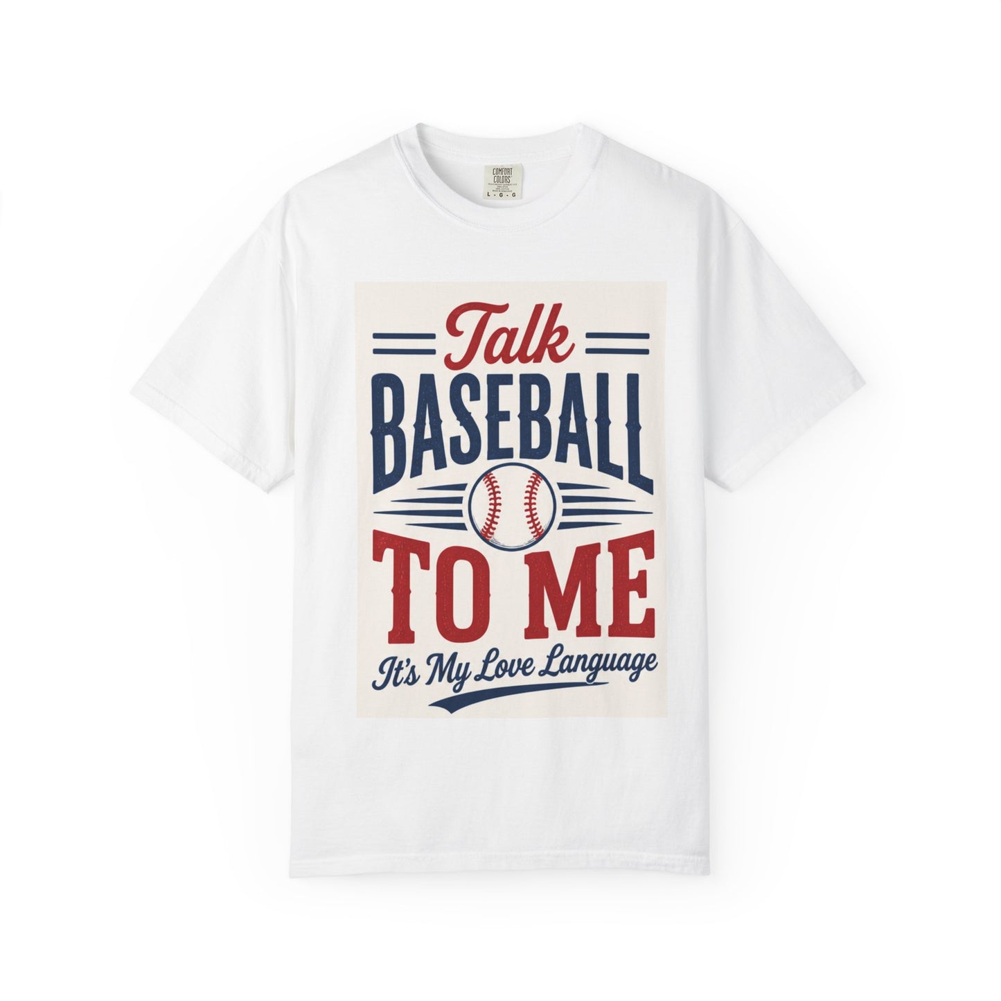 Talk Baseball To Me T-Shirt | Vintage Baseball Script Tee