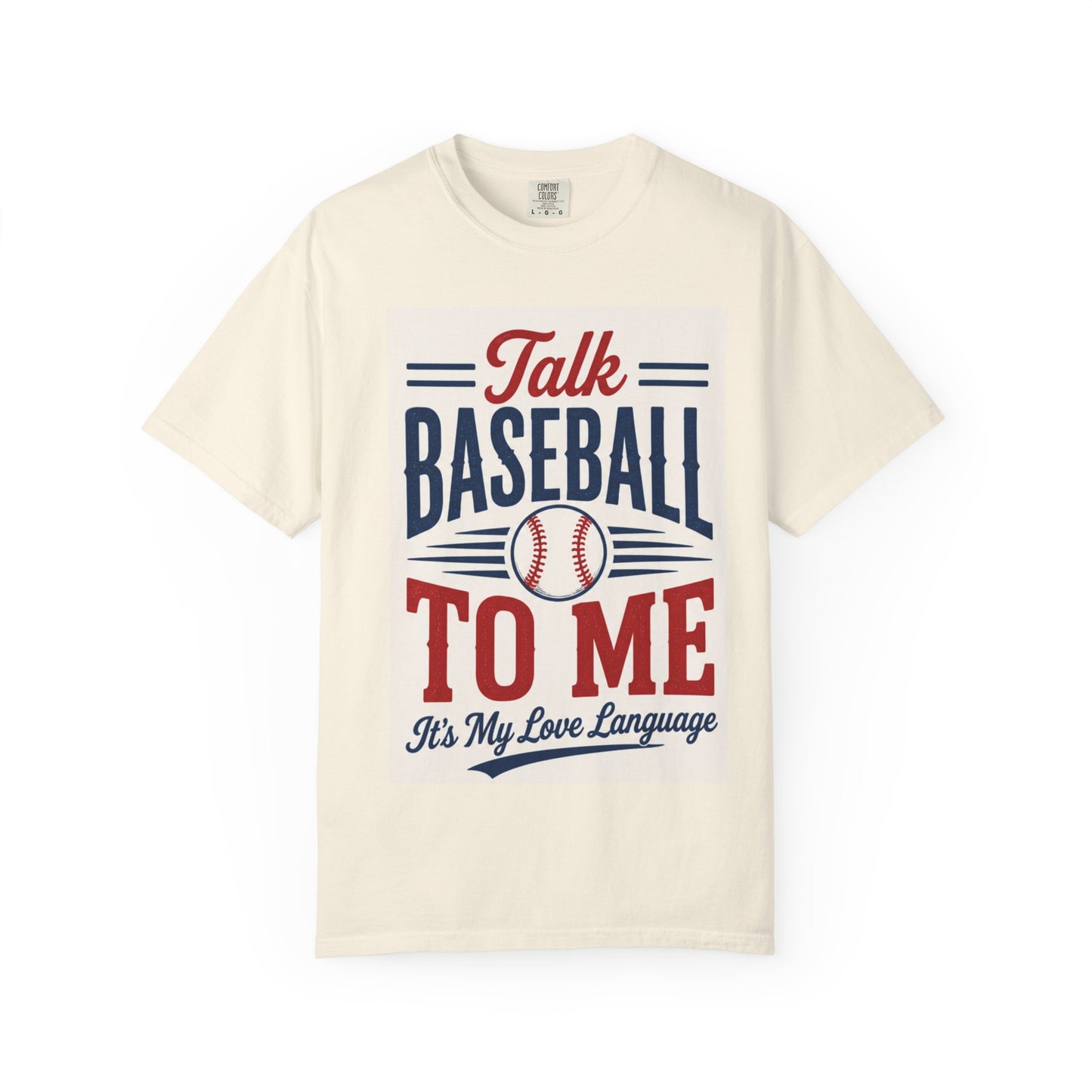 Talk Baseball To Me T-Shirt | Vintage Baseball Script Tee