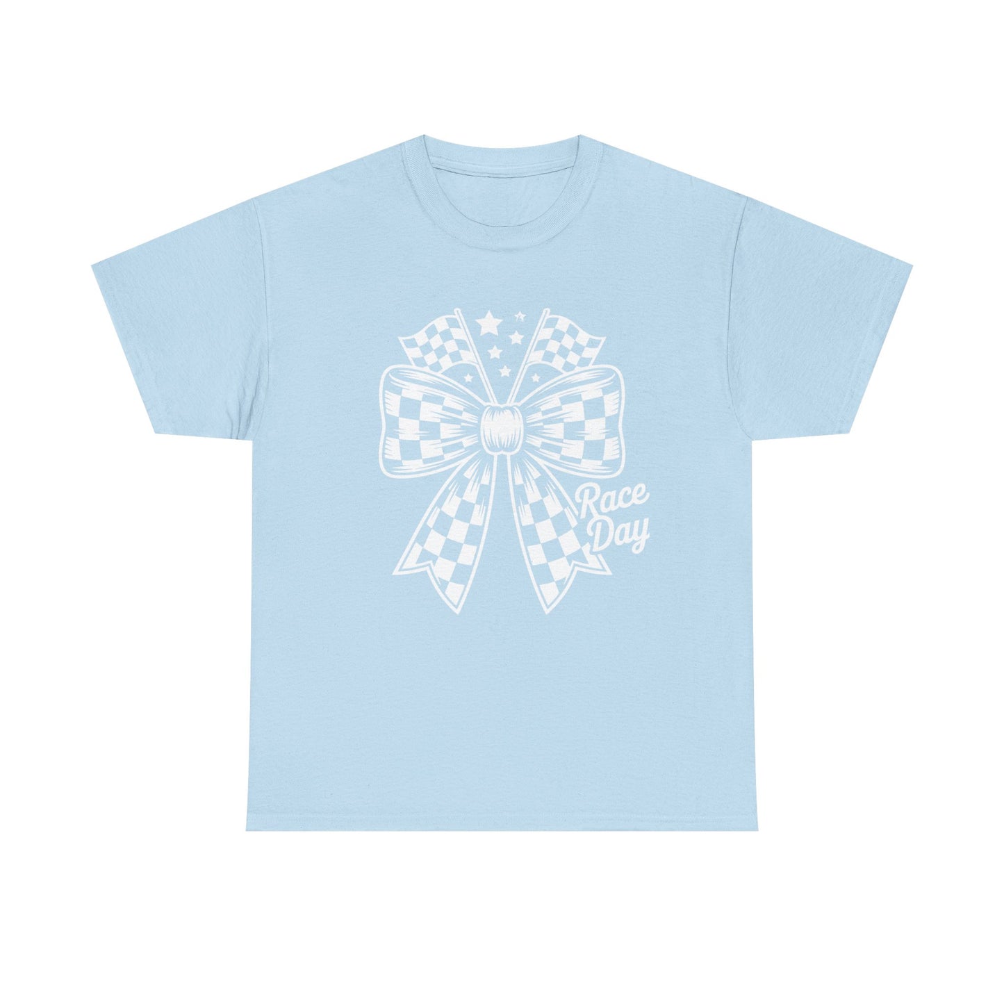 Race Day Bow T-Shirt | Racing Bow Graphic Tee