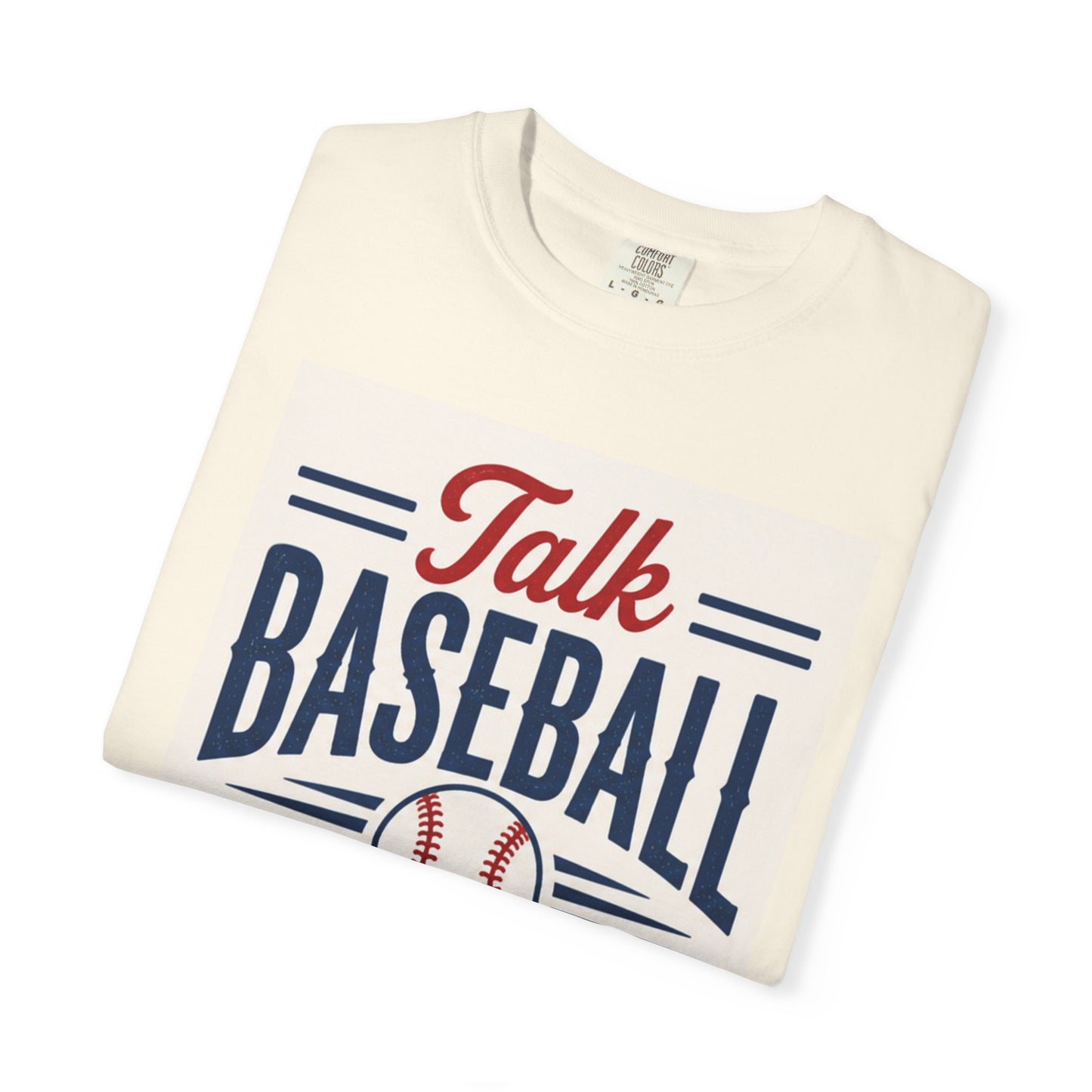 Talk Baseball To Me T-Shirt | Vintage Baseball Script Tee