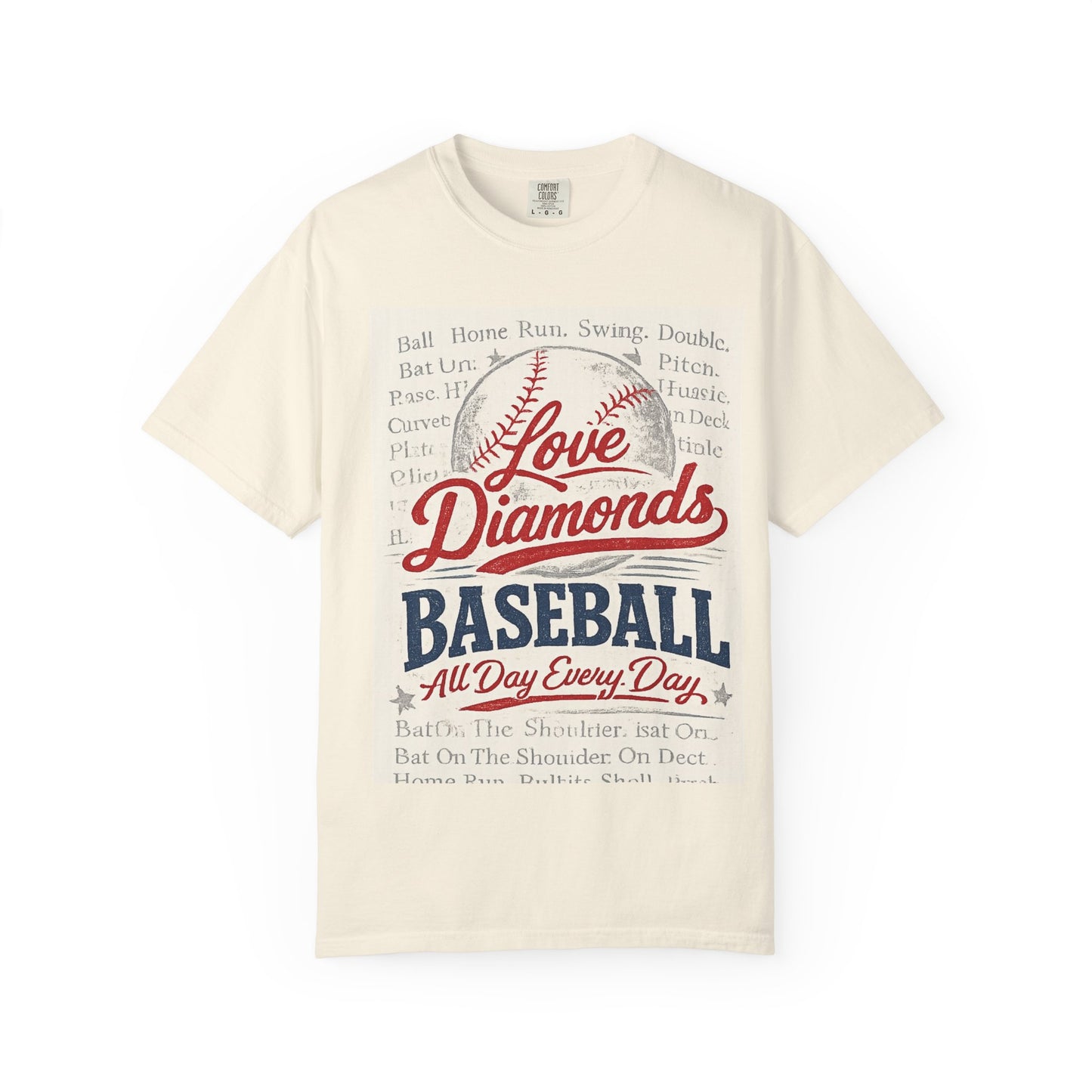 Love Diamonds Baseball T-Shirt | Vintage Baseball Graphic Tee