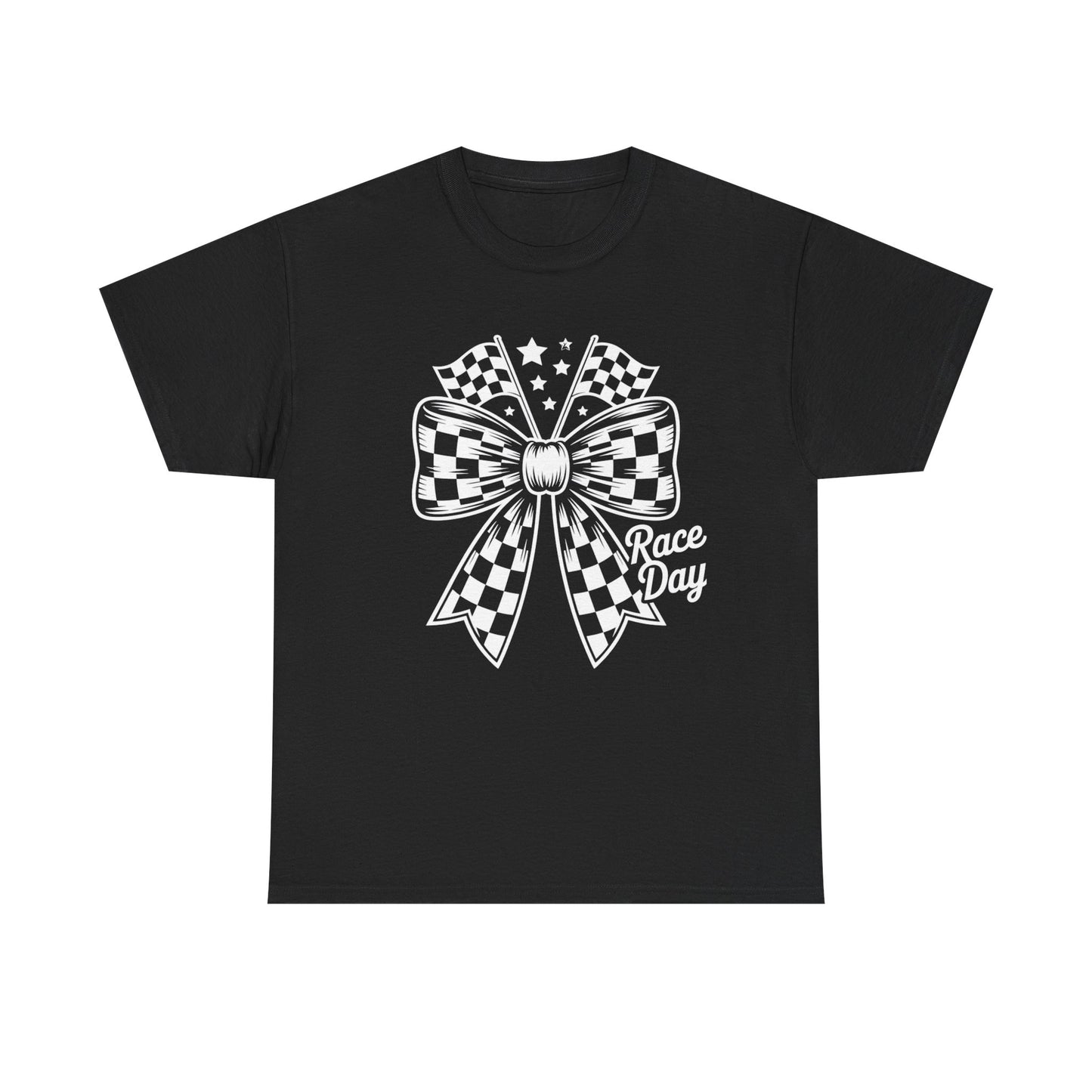 Race Day Bow T-Shirt | Racing Bow Graphic Tee