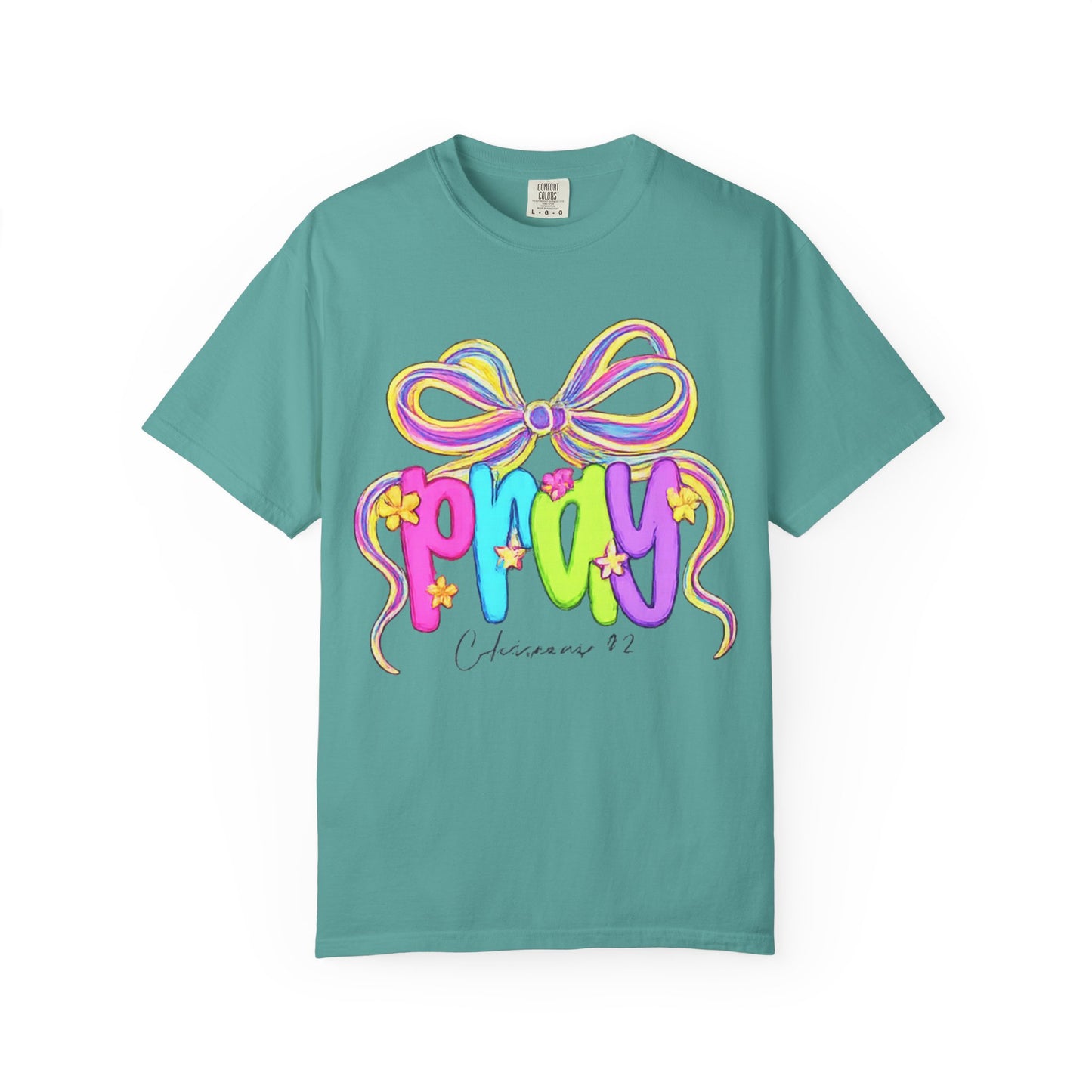 Pray Scripture Quote Christian T-shirt | Faith Graphic Tee