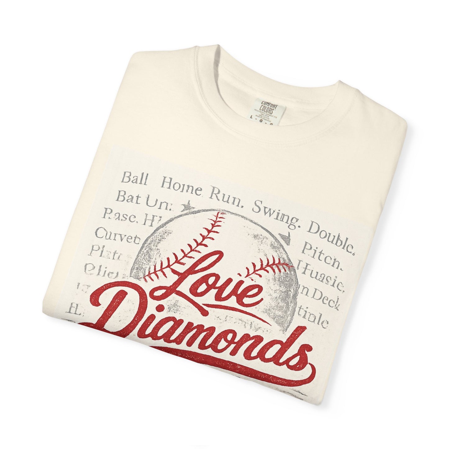 Love Diamonds Baseball T-Shirt | Vintage Baseball Graphic Tee