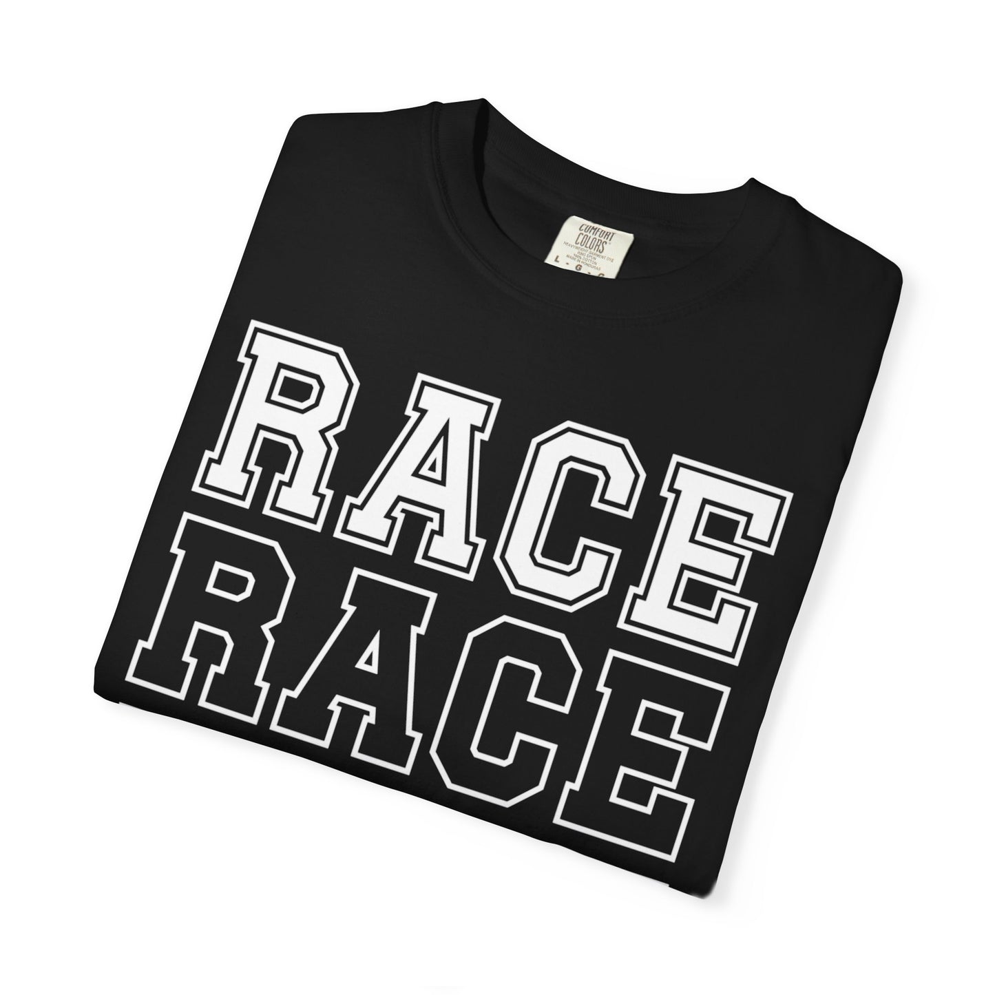 Race Day T-shirt | Racing Graphic, Checkered Lettering