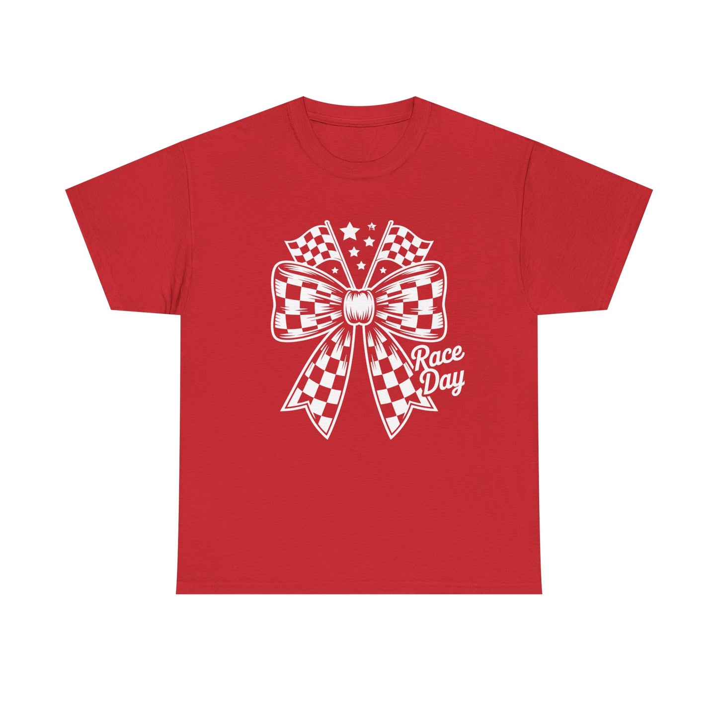 Race Day Bow T-Shirt | Racing Bow Graphic Tee