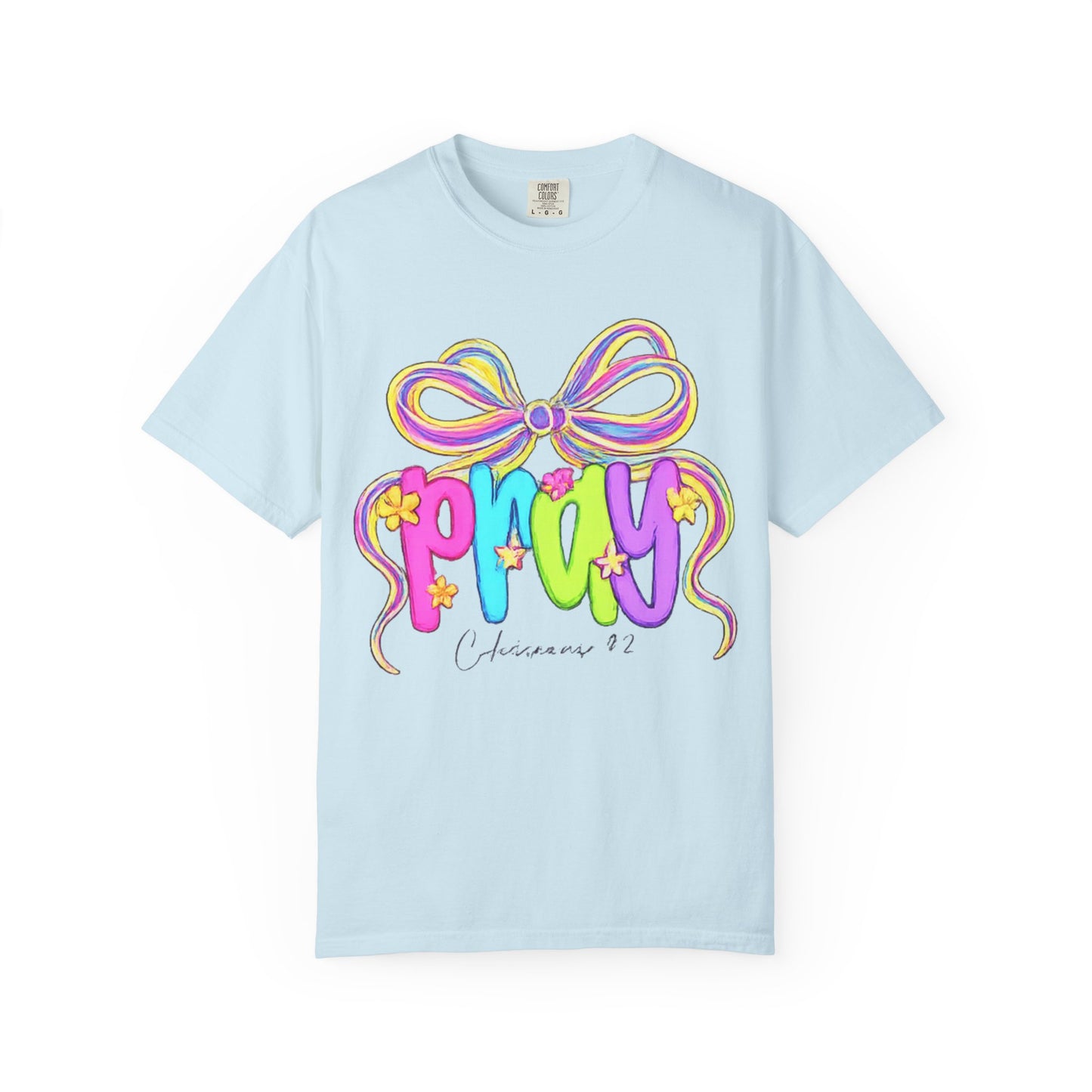 Pray Scripture Quote Christian T-shirt | Faith Graphic Tee