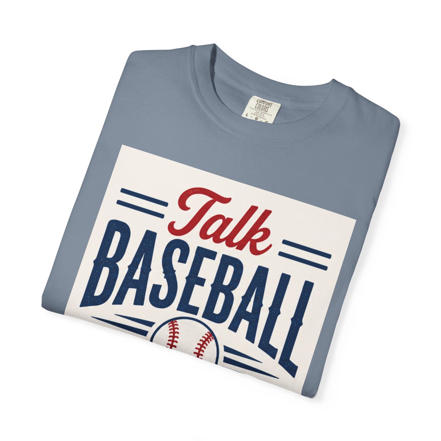 Talk Baseball To Me T-Shirt | Vintage Baseball Script Tee