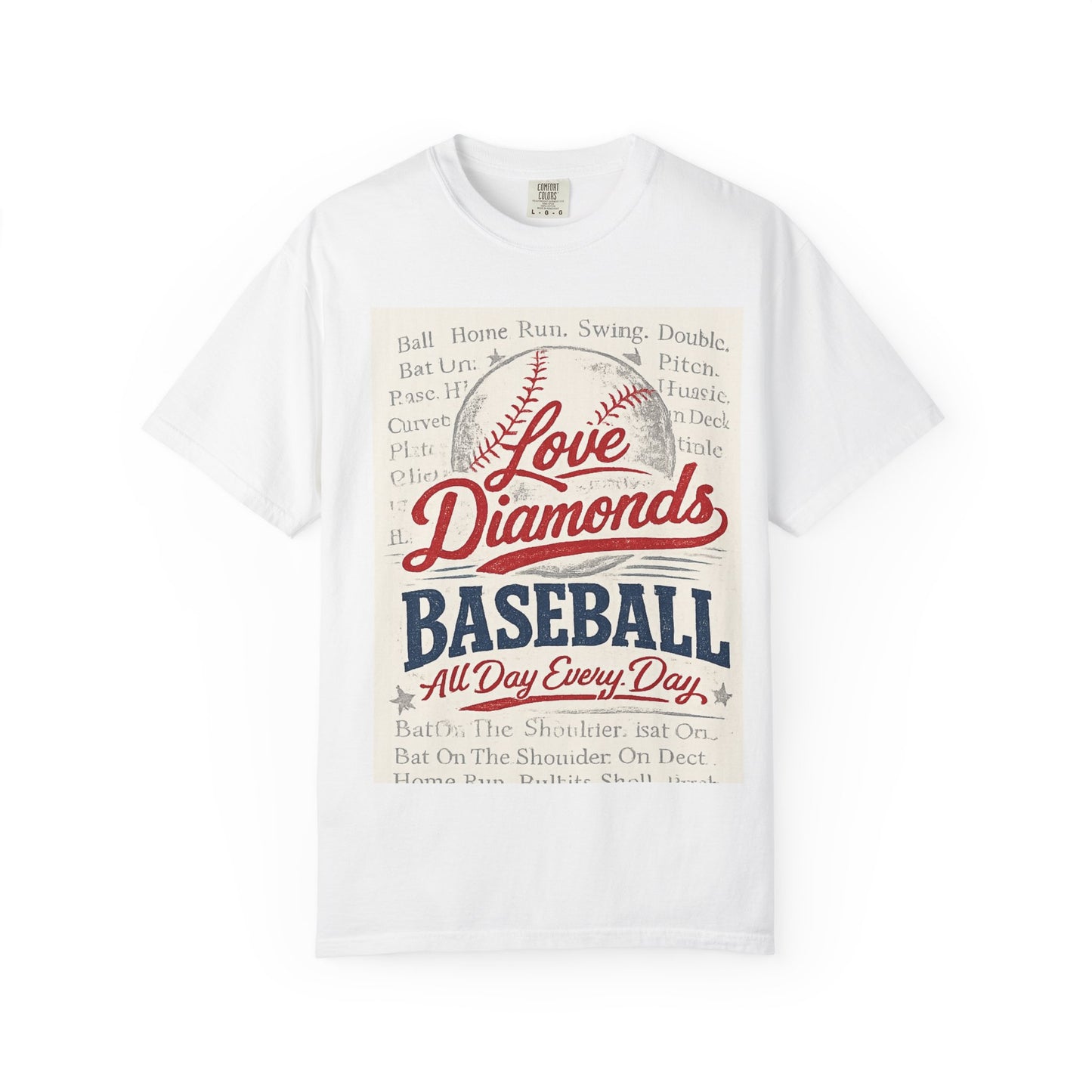 Love Diamonds Baseball T-Shirt | Vintage Baseball Graphic Tee