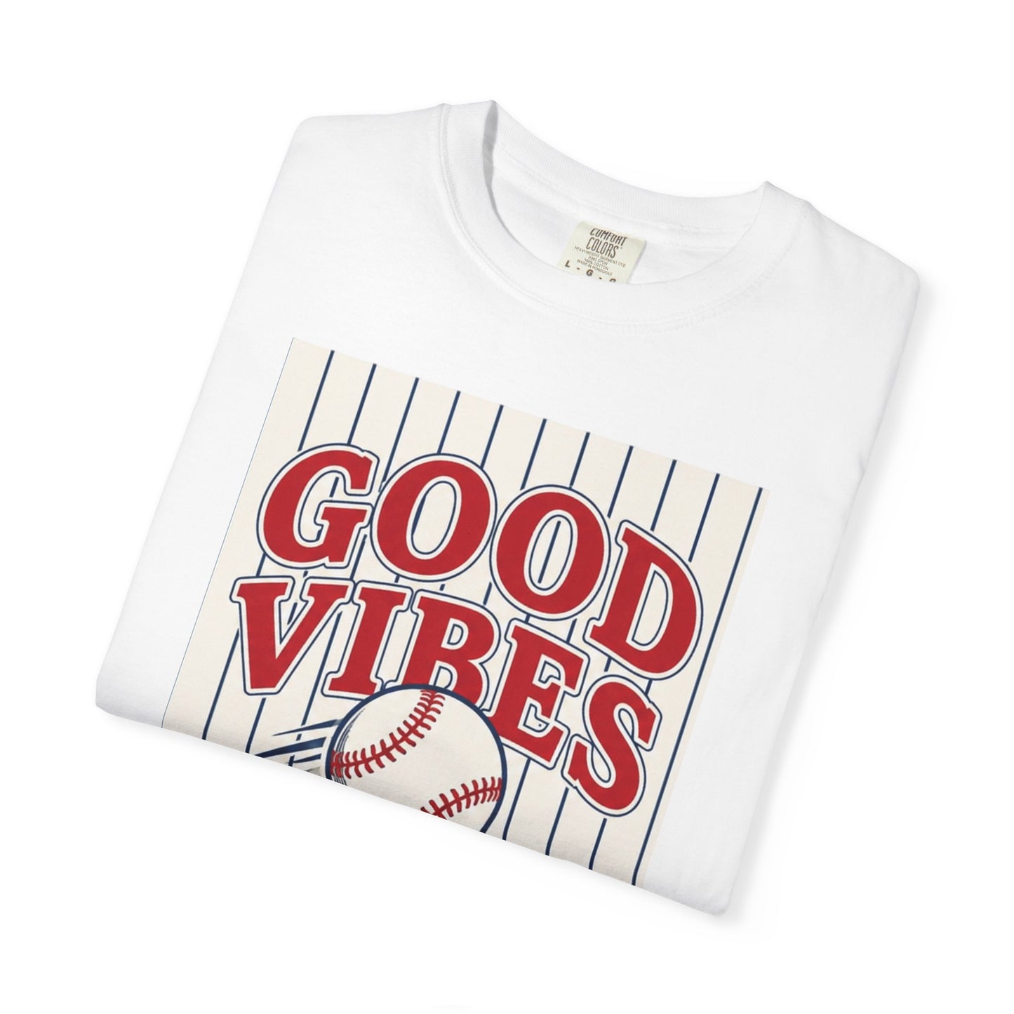 Good Vibes and Baseball All Day T-shirt | Baseball Graphic Tee