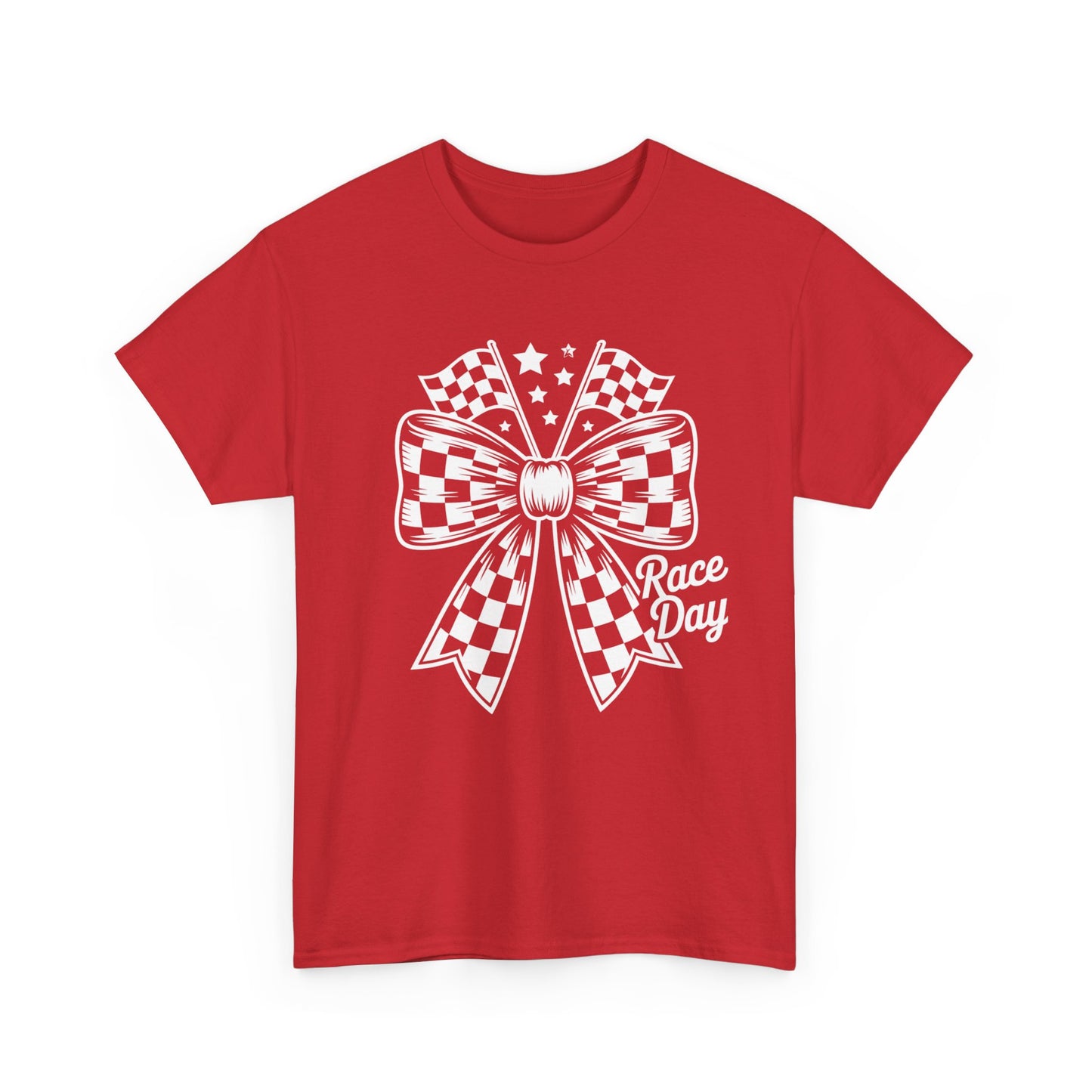 Race Day Bow T-Shirt | Racing Bow Graphic Tee