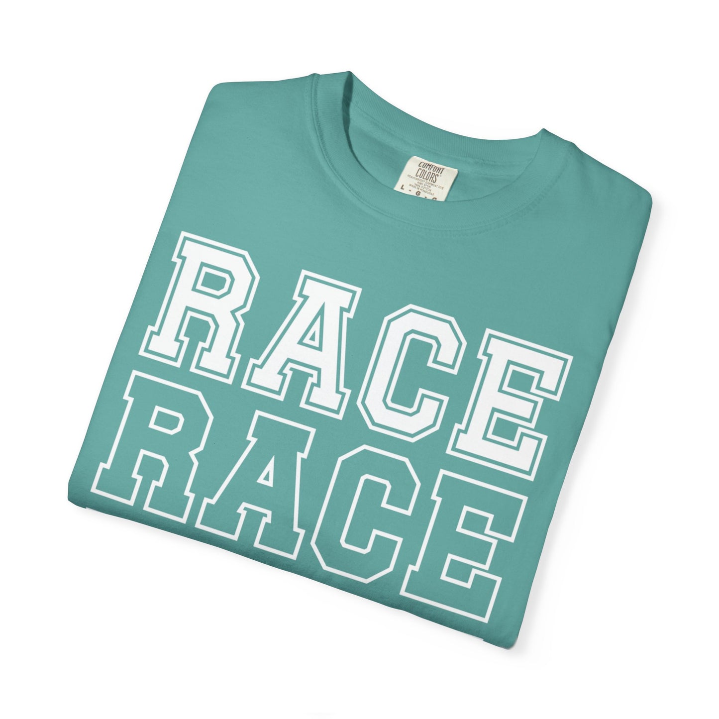 Race Day T-shirt | Racing Graphic, Checkered Lettering