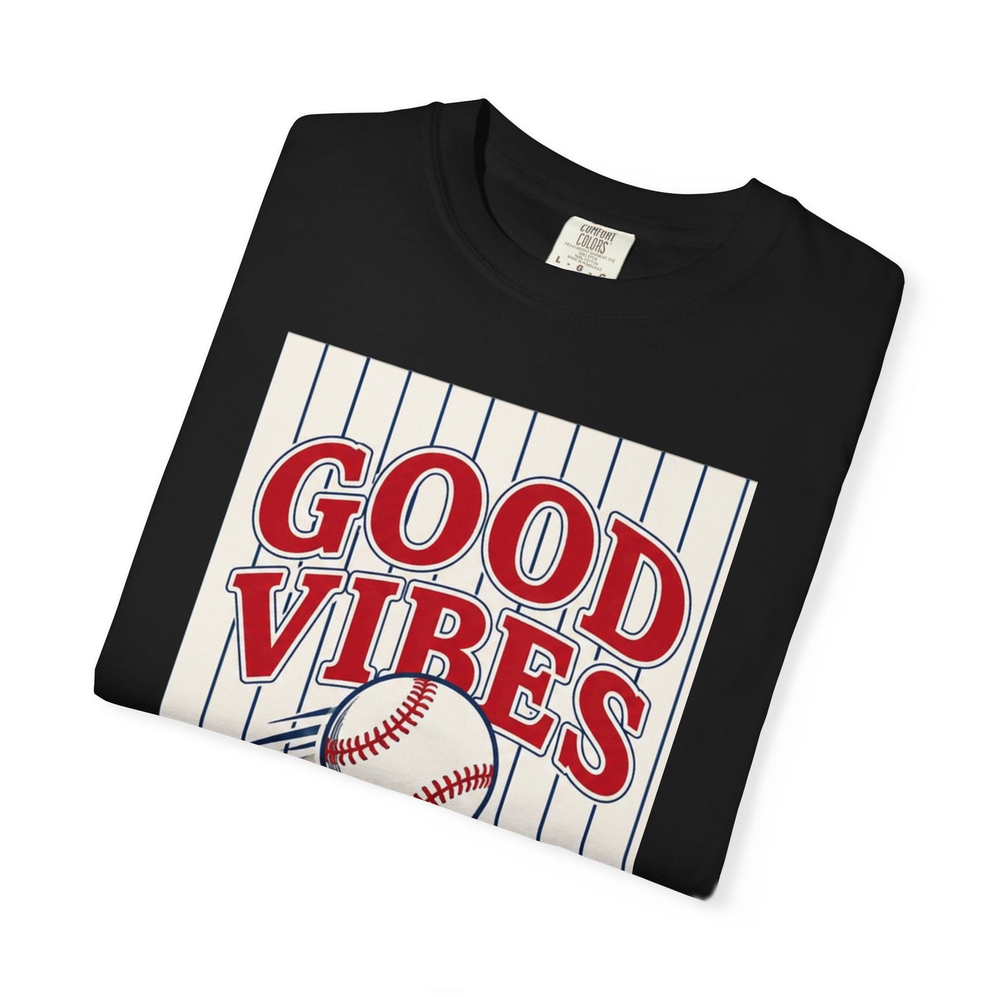 Good Vibes and Baseball All Day T-shirt | Baseball Graphic Tee