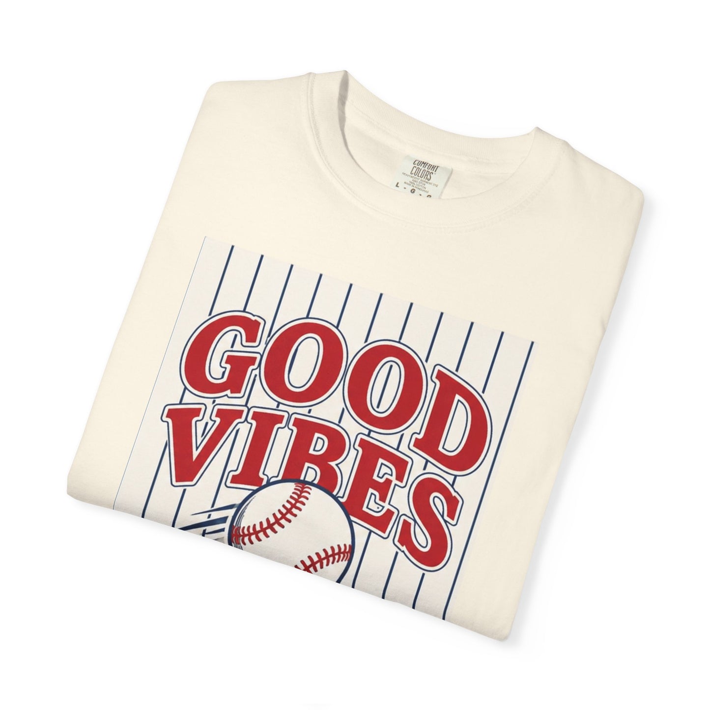 Good Vibes and Baseball All Day T-shirt | Baseball Graphic Tee